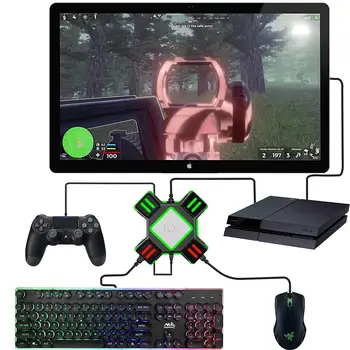 For PS4 PS3 SWITCH XBOX-ONE playing FPS games, from gamepad to keyborad-mouse , KX USB adapter converter, plug & play, no delay
For PS4 PS3 SWITCH XBOX-ONE playing FPS games, from gamepad to keyborad-mouse , KX USB adapter converter, plug & play, no delay