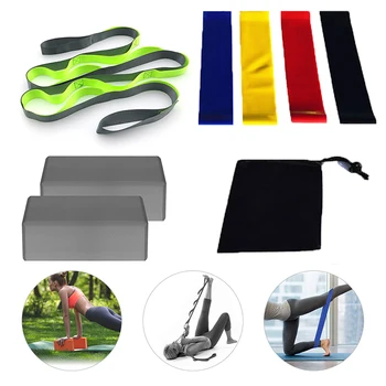 8PCS Home Fitness Workout Men Women Yoga Bands 12-Hole Yoga Stretch Belt 4 Resistance Circles With Black Storage Bag 
8PCS Home Fitness Workout Men Women Yoga Bands 12-Hole Yoga Stretch Belt 4 Resistance Circles With Black Storage Bag