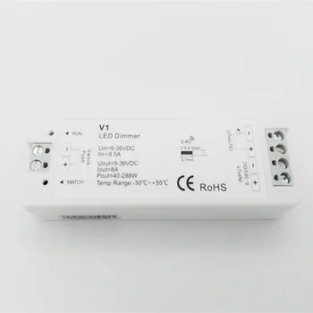 1CH*8A 5-36VDC CV Dimming Controller (Push Dim) V1 Led Dimmer 12V/24V V1 8A output Receiver for 5050 3528 Single color strip
1CH*8A 5-36VDC CV Dimming Controller (Push Dim) V1 Led Dimmer 12V/24V V1 8A output Receiver for 5050 3528 Single color strip