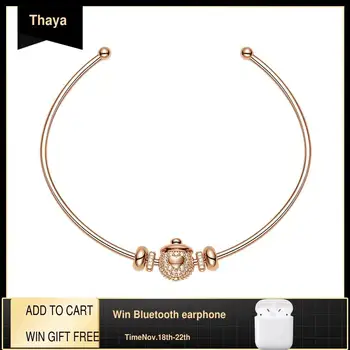 Thaya New Arrival Silver Acorn Bangle Gold Zircon Bracelet 14K Rose Gold Plated Handmade Bangle Chain Dainty For Women Jewelry
Thaya New Arrival Silver Acorn Bangle Gold Zircon Bracelet 14K Rose Gold Plated Handmade Bangle Chain Dainty For Women Jewelry