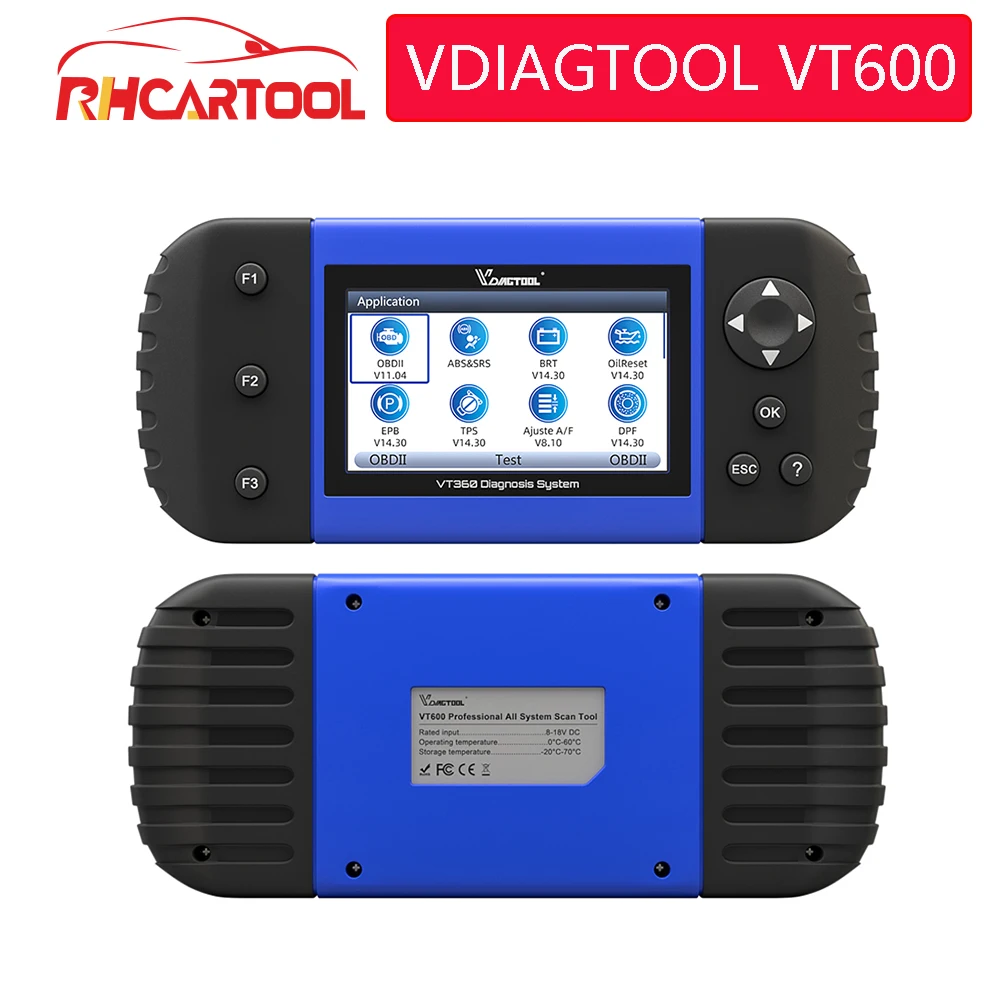 VDIAGTOOL Car Diagnostic VT600 OBD2 Scanner Tool working Brazil cars Engine ABS SRS EPB Coding OBD2 PK NT650 x100 pro crp129E
VDIAGTOOL Car Diagnostic VT600 OBD2 Scanner Tool working Brazil cars Engine ABS SRS EPB Coding OBD2 PK NT650 x100 pro crp129E