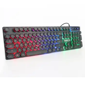 IMICE AK-800 Mechanical Keyboard USB Wired Feeling 104 Keys RGB Backlit Game Silicone Keypads for Computer Laptop PC Desktop
IMICE AK-800 Mechanical Keyboard USB Wired Feeling 104 Keys RGB Backlit Game Silicone Keypads for Computer Laptop PC Desktop