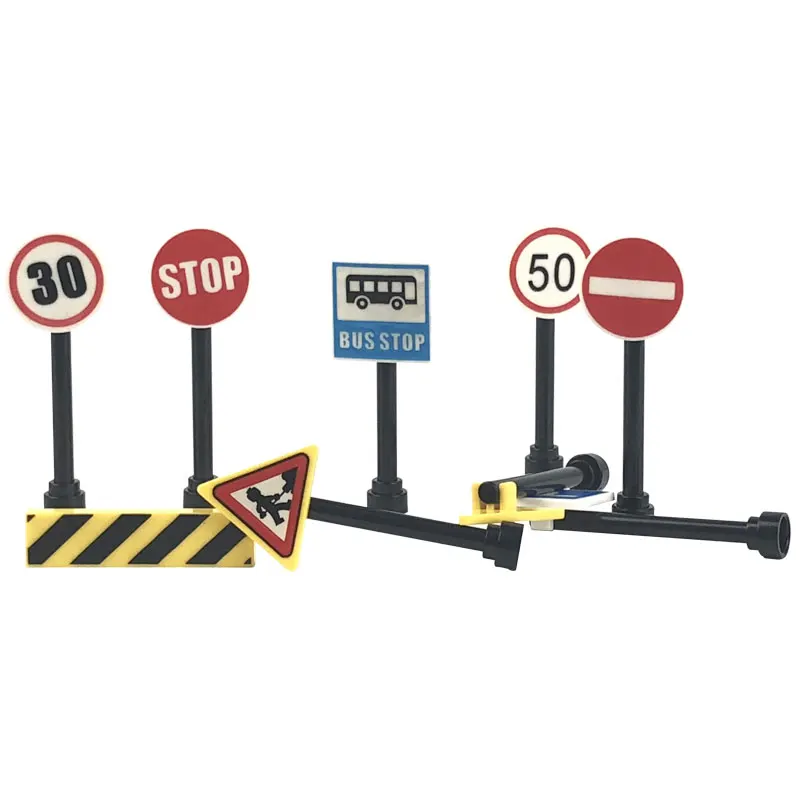 Legoing City MOC Traffic Sign Set Sale Building Blocks Bricks Toys for Children Assemble Block Small Scene Parts Learning Gifts
Legoing City MOC Traffic Sign Set Sale Building Blocks Bricks Toys for Children Assemble Block Small Scene Parts Learning Gifts