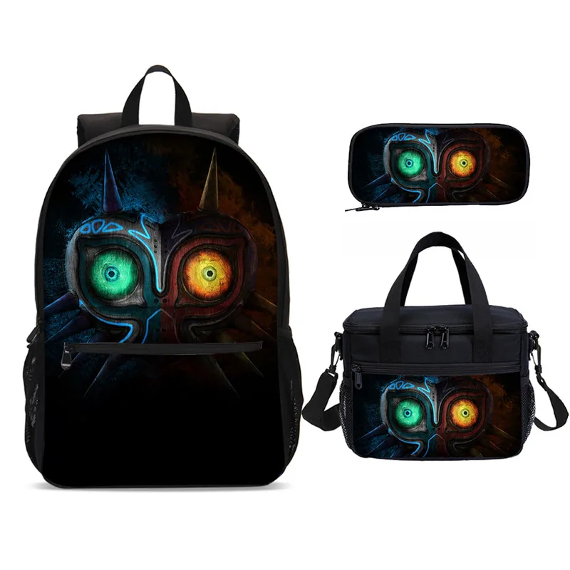 3Pcs/Set Portfolio School Bags For Boys Girls Anime Cartoon Zelda Letter 3D Printing Backpacks Ice Bag Bookbag Mochila Escolar 
3Pcs/Set Portfolio School Bags For Boys Girls Anime Cartoon Zelda Letter 3D Printing Backpacks Ice Bag Bookbag Mochila Escolar