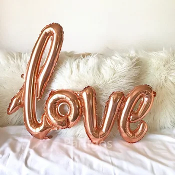 1pc Giant Rose Gold Red Script Love Balloons Marriage Wedding Party Cursive Engagement Decorations Bride Shower Gifts Supplies
1pc Giant Rose Gold Red Script Love Balloons Marriage Wedding Party Cursive Engagement Decorations Bride Shower Gifts Supplies