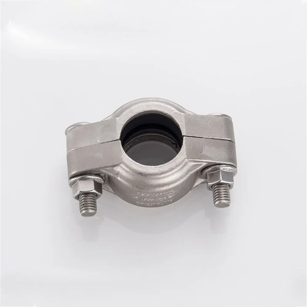 

Stainless Steel SS304 Pipe Clamp Hoop fit Pipe OD 159-325 Trench Type Hoop DN150/DN200/DN300 PN16 for Water Oil Air Fluid