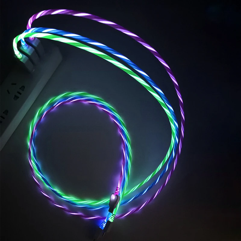 LED Charging Cable Lightig for iPhone Samsung Huawei Xiaomi Charger Micro USB Type C Flowing Lighting Charge Mobile Phone Cables
LED Charging Cable Lightig for iPhone Samsung Huawei Xiaomi Charger Micro USB Type C Flowing Lighting Charge Mobile Phone Cables