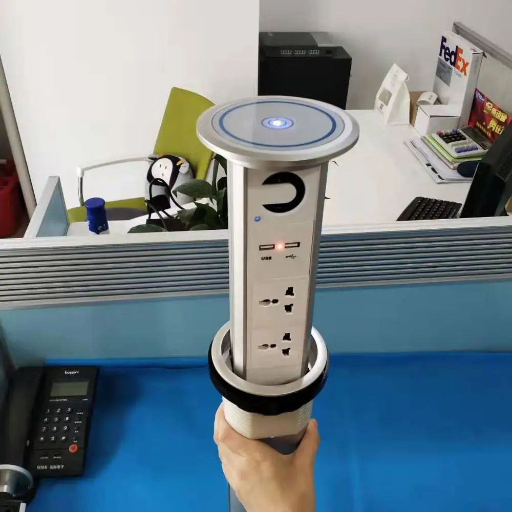 Factory Universal power usb charging port Bluetooth Wireless Phone Charger Kitchen electrical lifting motorized pop up socket
Factory Universal power usb charging port Bluetooth Wireless Phone Charger Kitchen electrical lifting motorized pop up socket