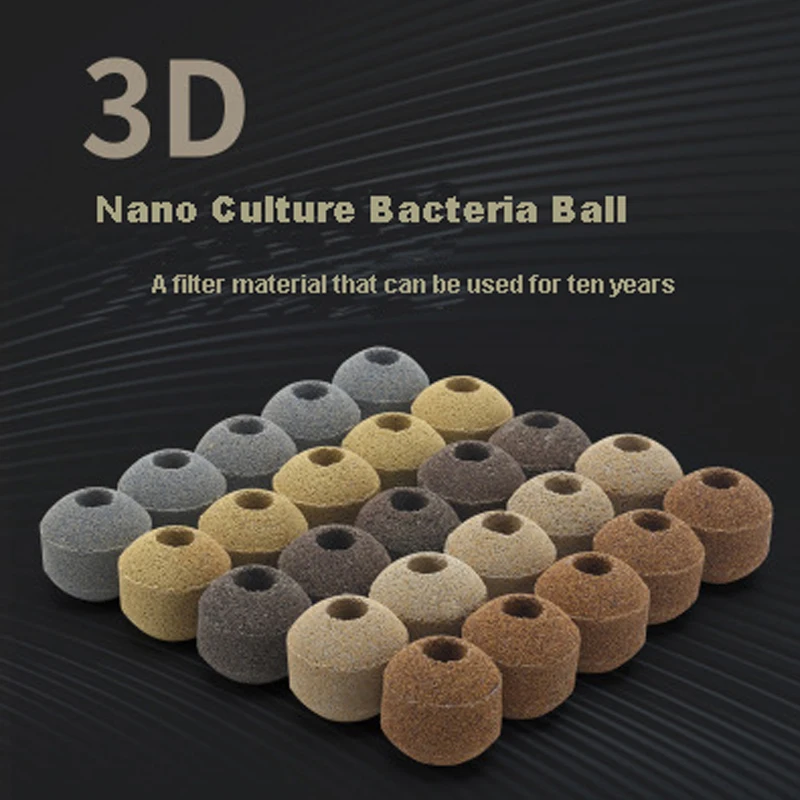Фото 5 In 1 Aquarium Filter Material Fish Tank Five - Color Nano Ball Stone Accessories Gift Net Bag | Дом и сад
