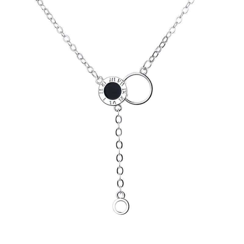 Black Double Round Pendant Clavicle Short Chain Female Niche Net Red Temperament Light Luxury Roman Numeral Necklace
Black Double Round Pendant Clavicle Short Chain Female Niche Net Red Temperament Light Luxury Roman Numeral Necklace