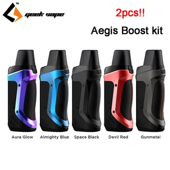 2pcs Original Geekvape Aegis Boost Kit 3.7ml tank fit 0.6ohm KA1 Mesh Coil MTL vape supports RDTA tank Aegis Boost Pod Mod Kit 
2pcs Original Geekvape Aegis Boost Kit 3.7ml tank fit 0.6ohm KA1 Mesh Coil MTL vape supports RDTA tank Aegis Boost Pod Mod Kit