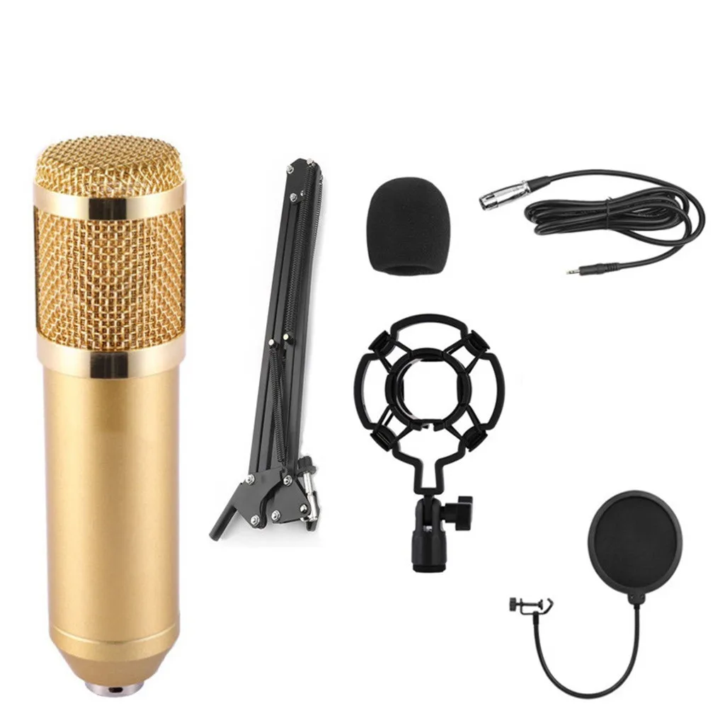 CARPRIE конденсаторный ПК микрофон с регулируемым настольным микрофоном Arm & shock Mount