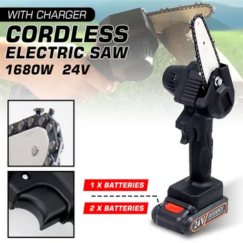 Drillrpo 1680W 24V Mini Cordless Electric Saw Portable One-Hand Saw Woodworking Electric Chain Saw Wood Cutter 1/2 Batterys
Drillrpo 1680W 24V Mini Cordless Electric Saw Portable One-Hand Saw Woodworking Electric Chain Saw Wood Cutter 1/2 Batterys