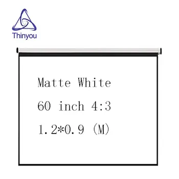Thinyou 60inch 4:3 matte white manual Curtains and hand projector screen perfect for home cinema school office
Thinyou 60inch 4:3 matte white manual Curtains and hand projector screen perfect for home cinema school office