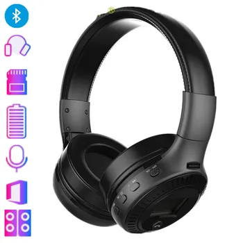 Foldable Headphones Wireless Stereo Bluetooth Headset with Microphone Micro-SD Card Slot FM Radio for Phone & PC WT8-039
Foldable Headphones Wireless Stereo Bluetooth Headset with Microphone Micro-SD Card Slot FM Radio for Phone & PC WT8-039