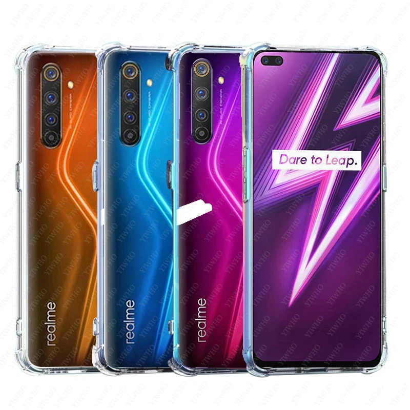 Чехол для телефона Oppo Realme 6 Pro тонкий прозрачный мягкий чехол из ТПУ Realme6 Real Me RMX2061