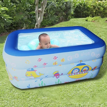 130cm Kids Inflatable Pool High Quality Children'S Home Use Paddling Pool Large Size Inflatable Square Swimming Pool For Baby 
130cm Kids Inflatable Pool High Quality Children'S Home Use Paddling Pool Large Size Inflatable Square Swimming Pool For Baby