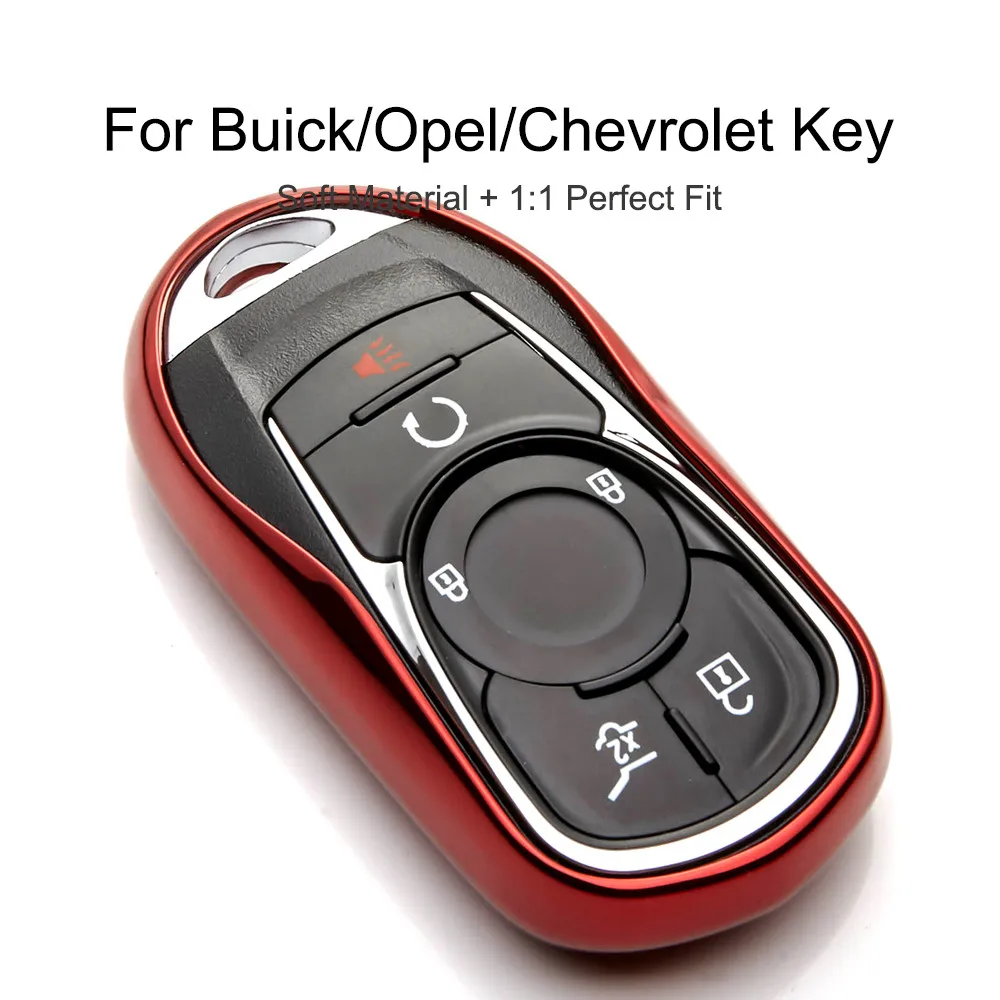 NEW Key Case For Buick Encore Envision Lacrosse Regal 2018 Verano Opel Astra Keychain Cover 6 Color TPU fob Shell Holder | Автомобили и