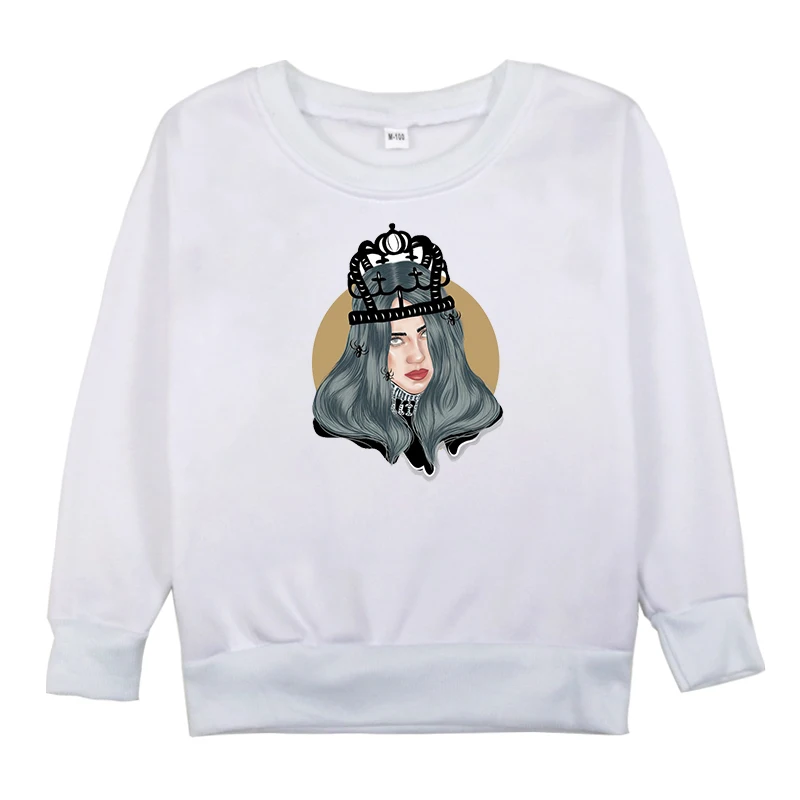 Billie Eilish/толстовки с принтом сезон весна осень толстовки капюшоном для девочек