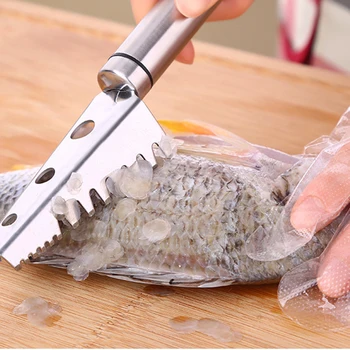 Kitchen Stainless Steel Manual Fish Scales Scraping Fish Seafood Tools Planer Cleaner Gadget Fish Cleaning Knife Tweezers Gadget
Kitchen Stainless Steel Manual Fish Scales Scraping Fish Seafood Tools Planer Cleaner Gadget Fish Cleaning Knife Tweezers Gadget