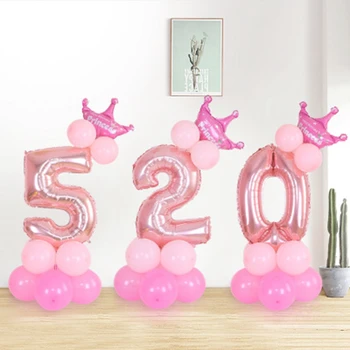 Children's birthday party blue powder digital column road lead aluminum film balloon wedding decoration 32 "digital balloon
Children's birthday party blue powder digital column road lead aluminum film balloon wedding decoration 32 "digital balloon