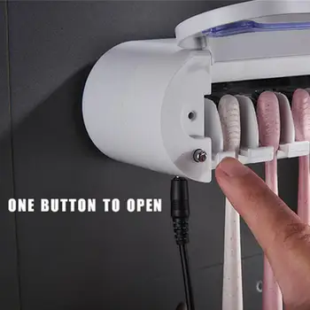 Antibacteria Ultraviolet Toothbrush Holder Sterilizer Automatic Toothpaste Dispenser Squeezer Bathroom Accessories
Antibacteria Ultraviolet Toothbrush Holder Sterilizer Automatic Toothpaste Dispenser Squeezer Bathroom Accessories