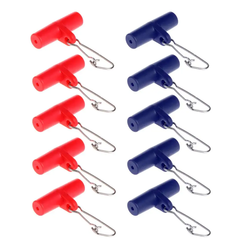 10Pcs Fishing Sinker Slip Clips Plastic Head Swivel With Hook Snap Slide Swivels
10Pcs Fishing Sinker Slip Clips Plastic Head Swivel With Hook Snap Slide Swivels