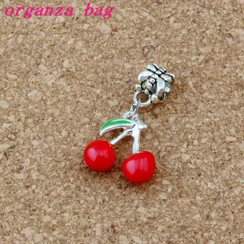 50pcs/lots Red Enamel Cherry Alloy Dangle Charm Beads Fit Charm necklace DIY Accessories 16x29mm A-522a 
50pcs/lots Red Enamel Cherry Alloy Dangle Charm Beads Fit Charm necklace DIY Accessories 16x29mm A-522a