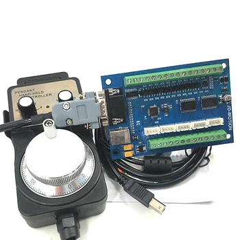 Carving Machine CNC Motion Control Card 5-Axis Interface Board MACH3 Interface Board USB Interface Board with Handwheel
Carving Machine CNC Motion Control Card 5-Axis Interface Board MACH3 Interface Board USB Interface Board with Handwheel