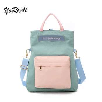YoReAi Multi Purpose Canvas Bag College Style Shoulder Messenger Bags Simple Color Matching Large Capacity Handbag Portable Tote
YoReAi Multi Purpose Canvas Bag College Style Shoulder Messenger Bags Simple Color Matching Large Capacity Handbag Portable Tote
