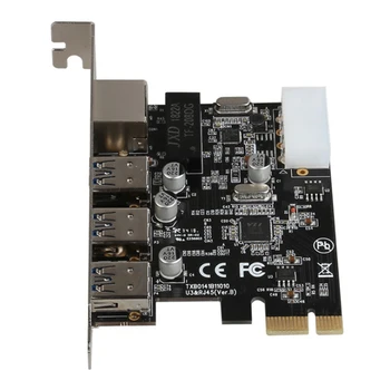 For computer PCIe PCI Express to 3-port USB 3.0 RJ45 Gigabit network expansion board adapter
For computer PCIe PCI Express to 3-port USB 3.0 RJ45 Gigabit network expansion board adapter