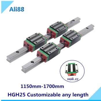 2pcs Linear Rail Guide HGR25 HGH25 any length+4pc HGH25CA Linear Narrow/Flange carriges Sliding Block HGW25CC cnc parts
2pcs Linear Rail Guide HGR25 HGH25 any length+4pc HGH25CA Linear Narrow/Flange carriges Sliding Block HGW25CC cnc parts