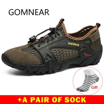 GOMNEAR Men's Breathable Hiking Shoes Mesh Leather Male Camping Outdoor Sneakers Sports Antiskid Walking Trekking Shoes Tourism
GOMNEAR Men's Breathable Hiking Shoes Mesh Leather Male Camping Outdoor Sneakers Sports Antiskid Walking Trekking Shoes Tourism
