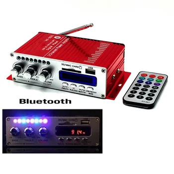 Mini Hi-Fi Audio Stereo 12V HY-502S Bluetooth Power Amplifier Hi-Fi Stereo 2x20W FM Audio Digital Player
Mini Hi-Fi Audio Stereo 12V HY-502S Bluetooth Power Amplifier Hi-Fi Stereo 2x20W FM Audio Digital Player