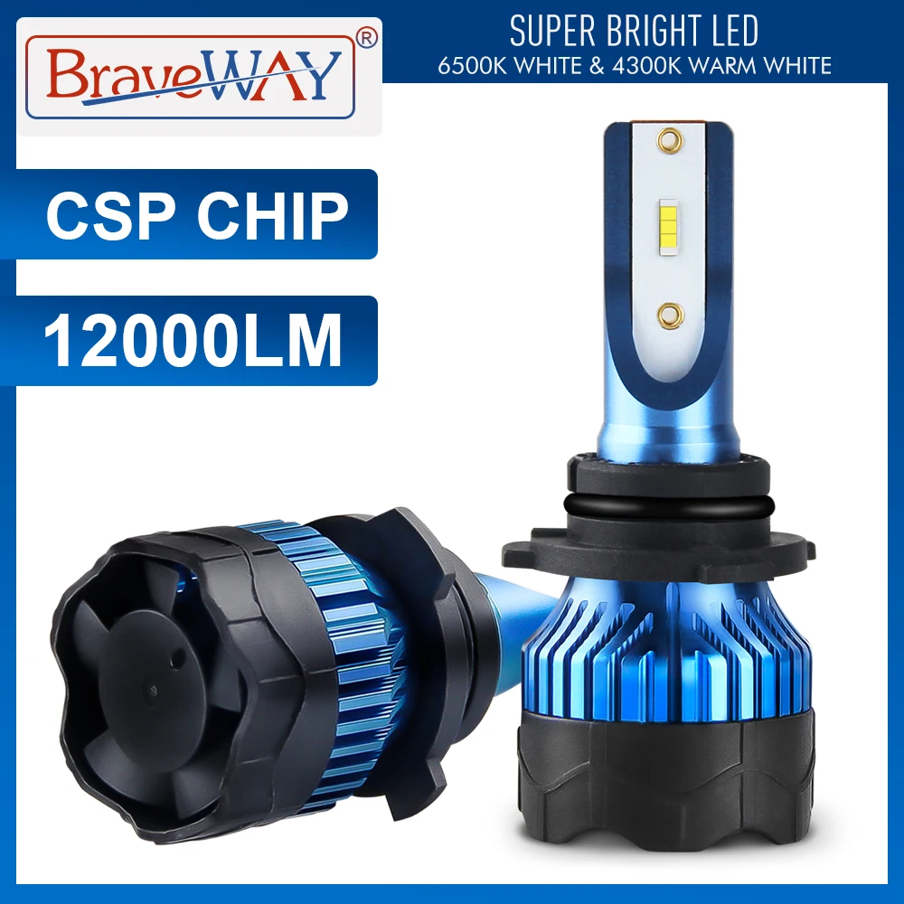BraveWay CSP Chip Turbo LED Light Bulbs for Cars H8 H9 H11 LED H4 HB4 HB3 H7 Lamps 12V H4 LED Headlight H1 LED Lamps 4300K 6500K
BraveWay CSP Chip Turbo LED Light Bulbs for Cars H8 H9 H11 LED H4 HB4 HB3 H7 Lamps 12V H4 LED Headlight H1 LED Lamps 4300K 6500K