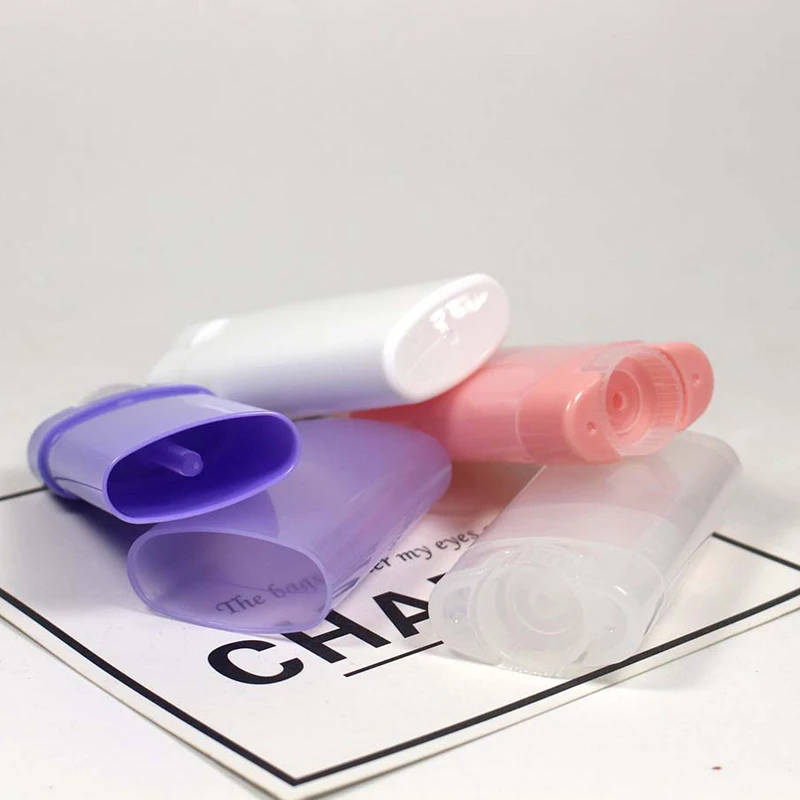 

15ml Portable Deodorant Containers Pink Clear White Lipstick Tube Plastic Empty Diy 15g Oval Lip Balm Tubes 300pcs