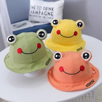 Baby Boy and girl hats cartoon Smiley frog basin caps Korean children's 2020 new embroidery baby fisherman bucket hat beanies
Baby Boy and girl hats cartoon Smiley frog basin caps Korean children's 2020 new embroidery baby fisherman bucket hat beanies