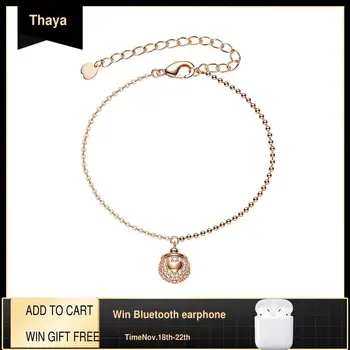Thaya Real 925 Silver Acorn Bracelet Gold Zircon Bracelet 18K Rose Gold Plated Hand Made Bangle Chain Dainty For Women Jewelry
Thaya Real 925 Silver Acorn Bracelet Gold Zircon Bracelet 18K Rose Gold Plated Hand Made Bangle Chain Dainty For Women Jewelry