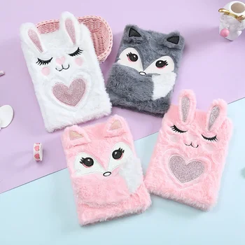 Plush Cartoon Fox Rabbit Cute Diary Book Notebook Notepad Paper Stationery Kawaii Planner Books School Office Journal Book
Plush Cartoon Fox Rabbit Cute Diary Book Notebook Notepad Paper Stationery Kawaii Planner Books School Office Journal Book