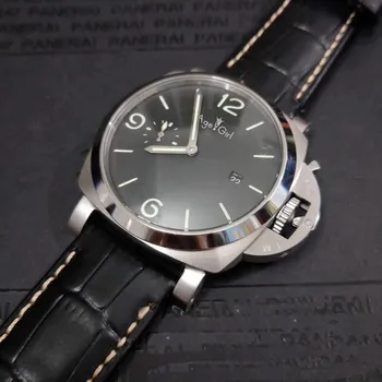 Classic New Men Automatic Mechanical Stainless Steel 1950 3 Days Black Leather Luminous Watch Sport Glass Back 44MM
Classic New Men Automatic Mechanical Stainless Steel 1950 3 Days Black Leather Luminous Watch Sport Glass Back 44MM