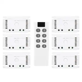 Remote Control Switch Wireless LED Light Dimmer Controller 6 Receiver Transmitter for Lamp Electrical Equipments Hot Sale
Remote Control Switch Wireless LED Light Dimmer Controller 6 Receiver Transmitter for Lamp Electrical Equipments Hot Sale