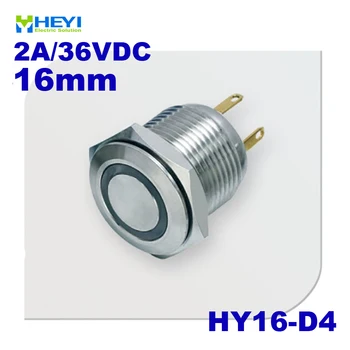 Stainless Flat head HY16-D4 1NO resetable waterproof push button with pin
Stainless Flat head HY16-D4 1NO resetable waterproof push button with pin