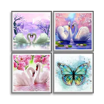 4 Pack Swan 5D Diamond Painting Kits Full Drill Rhinestone Embroidery Decor
4 Pack Swan 5D Diamond Painting Kits Full Drill Rhinestone Embroidery Decor