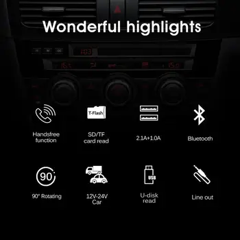 Hot HY29 Bluetooth FM Transmitter Car MP3 Player 3.1A USB Charger Support EQ Setting Voltmeter TF Card U Disk AUX Out
Hot HY29 Bluetooth FM Transmitter Car MP3 Player 3.1A USB Charger Support EQ Setting Voltmeter TF Card U Disk AUX Out