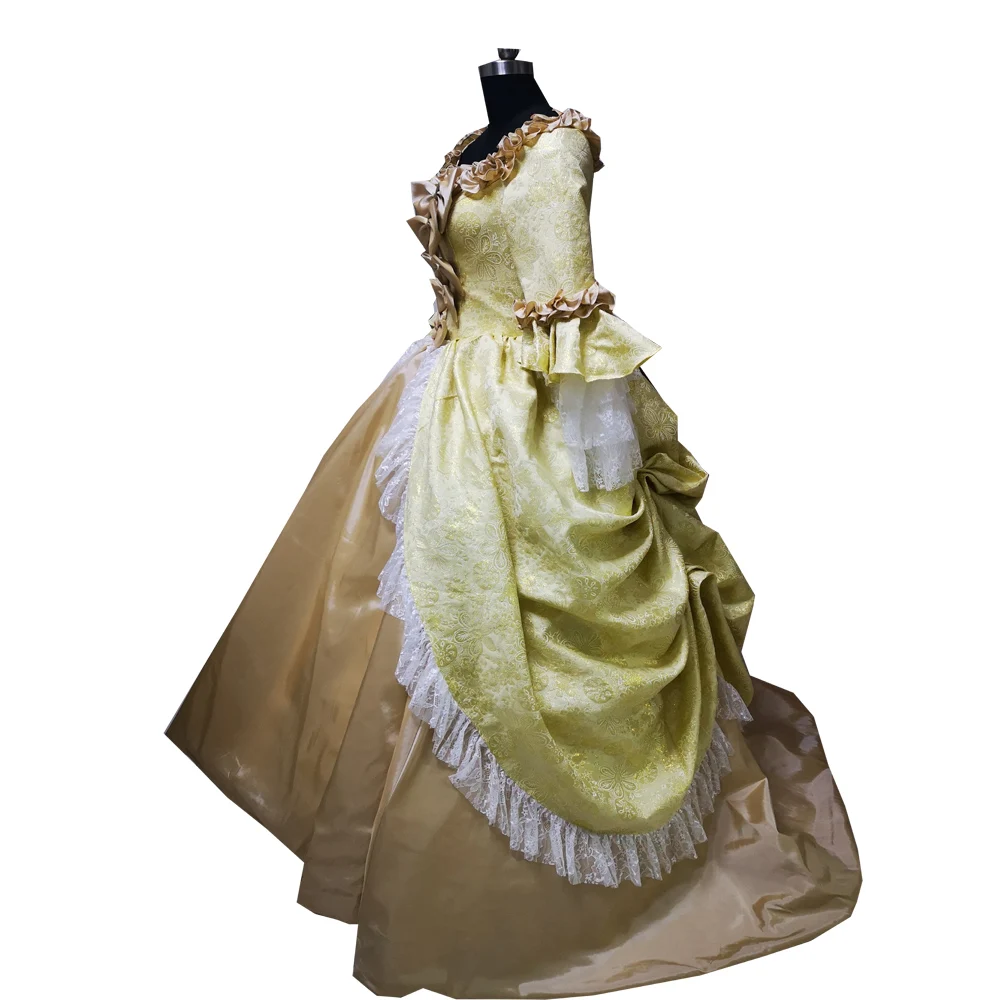 2020 New gold victorian Halloween Cosplay dress Colonial Georgian Renaissance Gothic Historical dress D-511 
2020 New gold victorian Halloween Cosplay dress Colonial Georgian Renaissance Gothic Historical dress D-511