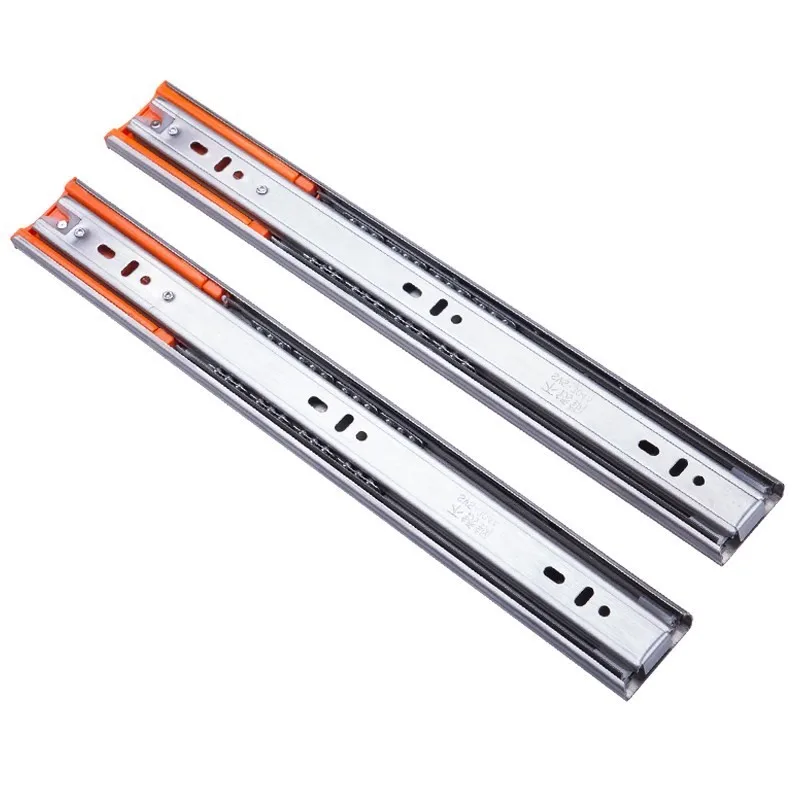 10-20 Inch Stainless Steel Drawer Slides Soft Close Three-Section Drawer Slides Buffer Damper Cabinet Rails Furniture Hardware 
10-20 Inch Stainless Steel Drawer Slides Soft Close Three-Section Drawer Slides Buffer Damper Cabinet Rails Furniture Hardware