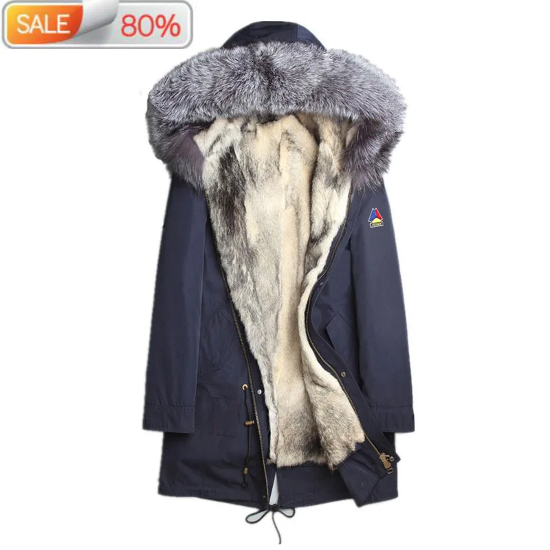 Natural Wolf Coat Real Fox Fur Collar Parka Men Clothes 2020 Long Overcoat Winterjas Heren L1A-3001 ND792
Natural Wolf Coat Real Fox Fur Collar Parka Men Clothes 2020 Long Overcoat Winterjas Heren L1A-3001 ND792