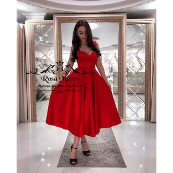 Plus Size Red Short 1950s Prom Dresses 2020 A Line Tea Length Cheap Simple Satin Formal Engagement vestidos de fiesta largos
Plus Size Red Short 1950s Prom Dresses 2020 A Line Tea Length Cheap Simple Satin Formal Engagement vestidos de fiesta largos
