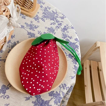 Women Strawberry Handbag Drawstring Coin Purse Canvas for Girl Cute Printed Female Small Totes Clutch Bag
Women Strawberry Handbag Drawstring Coin Purse Canvas for Girl Cute Printed Female Small Totes Clutch Bag