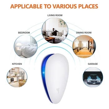 Pest Repeller Ultrasound Wave Pest Reject Device Ultrasonic Insect Repellent Professional Convenient for Home Office
Pest Repeller Ultrasound Wave Pest Reject Device Ultrasonic Insect Repellent Professional Convenient for Home Office